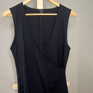 JCrew 365 Faux Wrap Shell - Black - Size M